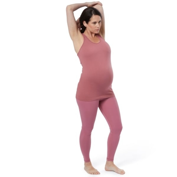 NWT Reebok Maternity Seamless Tank, Small, Rose - Picture 2 of 2